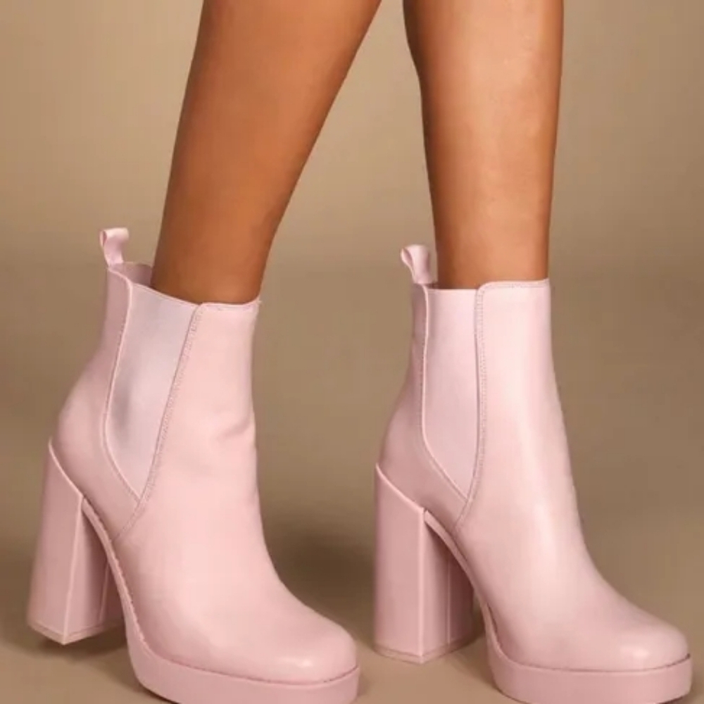 Steve Madden Chelsea Boots Light Pink